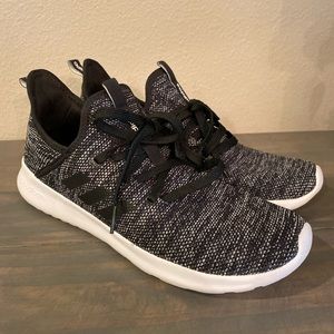 Women's Adidas Cloudfoam Running Shoes Blk/Wht 11